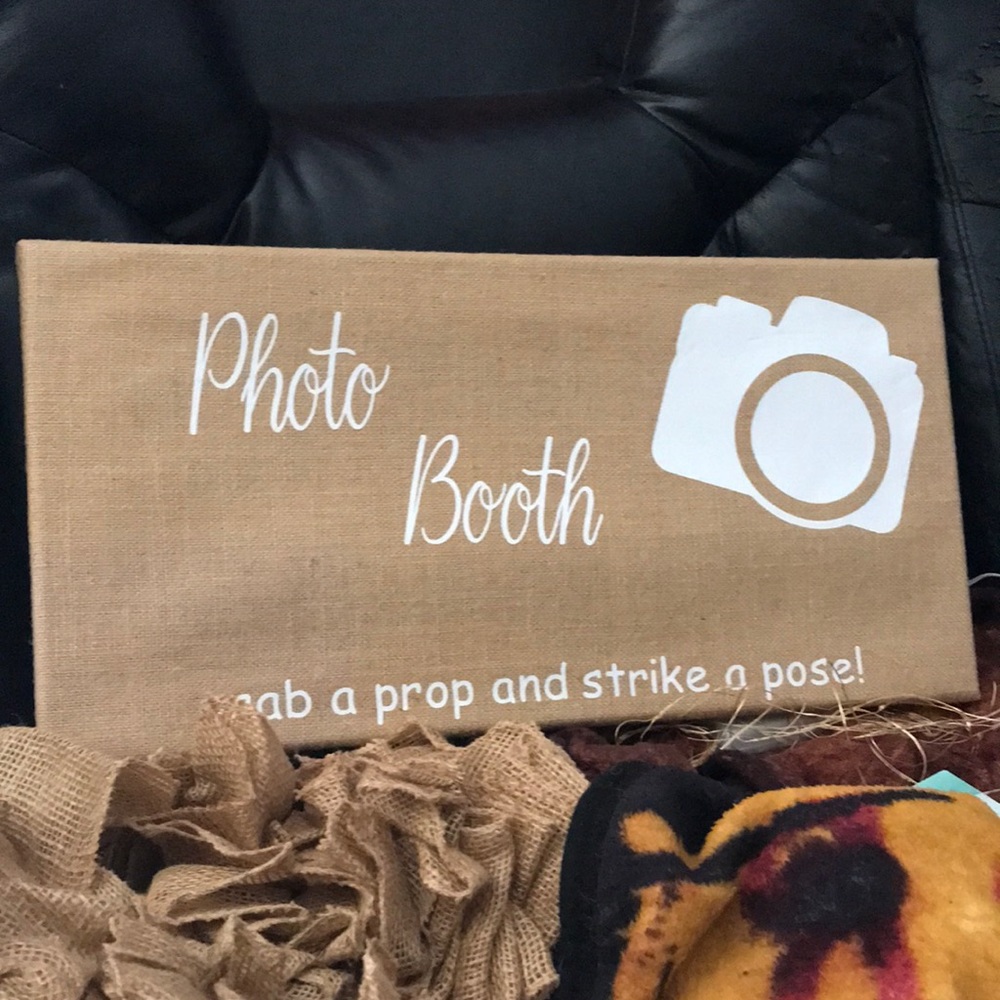 Photo booth sign